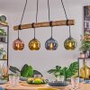 Koyoto Pendelleuchte Glas 15 cm Naturfarben, Schwarz, 4-flammig