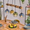 Koyoto Pendelleuchte Glas 15 cm Naturfarben, Schwarz, 4-flammig