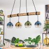 Koyoto Pendelleuchte Glas 15 cm Naturfarben, Schwarz, 4-flammig