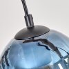 Koyoto Pendelleuchte Glas 15 cm Naturfarben, Schwarz, 4-flammig