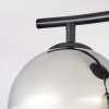 Koyoto Deckenleuchte Glas 15 cm Bernsteinfarben, Rauchfarben, 2-flammig