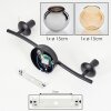 Koyoto Deckenleuchte Glas 15 cm Bernsteinfarben, Rauchfarben, 2-flammig