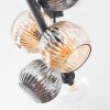 Ripoll Deckenleuchte Glas 15 cm Bernsteinfarben, Klar, Rauchfarben, 6-flammig