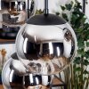 Gastor Hängeleuchte Glas 20 cm Schwarz, 6-flammig