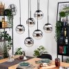 Gastor Hängeleuchte Glas 20 cm Schwarz, 6-flammig