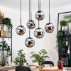 Gastor Hängeleuchte Glas 20 cm Schwarz, 6-flammig
