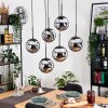 Gastor Hängeleuchte Glas 20 cm Schwarz, 6-flammig