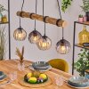 Koyoto Pendelleuchte Glas 15 cm Naturfarben, Schwarz, 4-flammig Koyoto Pendelleuchte Glas 15 cm Naturfarben, Schwarz, 4-flammig