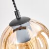 Koyoto Pendelleuchte Glas 15 cm Naturfarben, Schwarz, 4-flammig Koyoto Pendelleuchte Glas 15 cm Naturfarben, Schwarz, 4-flammig