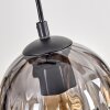 Koyoto Pendelleuchte Glas 15 cm Naturfarben, Schwarz, 4-flammig