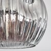 Ripoll Deckenleuchte Glas 15 cm Rauchfarben, 3-flammig