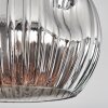 Ripoll Deckenleuchte Glas 15 cm Chrom, Rauchfarben, 3-flammig