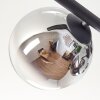 Gastor Deckenleuchte Glas 15 cm Chrom, Klar, Rauchfarben, 5-flammig