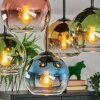 Koyoto Deckenleuchte Glas 15 cm Blau, Gold, Grün, Klar, Kupferfarben, 5-flammig