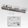 Javel Deckenleuchte Chrom, Grau, Schwarz, 4-flammig