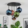 Gastor Deckenleuchte Glas 15 cm Blau, Chrom, Grün, Kupferfarben, Rauchfarben, 5-flammig