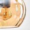 Koyoto Pendelleuchte Glas 15 cm Naturfarben, Schwarz, 3-flammig