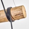 Koyoto Pendelleuchte Glas 15 cm Naturfarben, Schwarz, 3-flammig