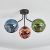 Koyoto Deckenleuchte Glas 15 cm Blau, Grün, Kupferfarben, 3-flammig