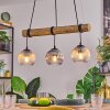 Koyoto Pendelleuchte Glas 15 cm Naturfarben, Schwarz, 3-flammig