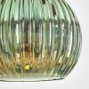 Koyoto Pendelleuchte Glas 15 cm Naturfarben, Schwarz, 3-flammig