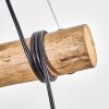 Koyoto Pendelleuchte Glas 15 cm Naturfarben, Schwarz, 3-flammig