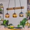 Koyoto Pendelleuchte Glas 15 cm Naturfarben, Schwarz, 3-flammig