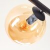 Gastor Deckenleuchte Glas 15 cm Bernsteinfarben, Rauchfarben, 5-flammig