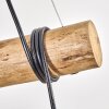 Koyoto Pendelleuchte Glas 15 cm Naturfarben, Schwarz, 3-flammig
