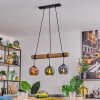 Koyoto Pendelleuchte Glas 15 cm Naturfarben, Schwarz, 3-flammig