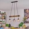 Koyoto Pendelleuchte Glas 15 cm Naturfarben, Schwarz, 3-flammig