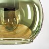 Koyoto Pendelleuchte Glas 15 cm Naturfarben, Schwarz, 3-flammig
