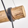 Koyoto Pendelleuchte Glas 15 cm Naturfarben, Schwarz, 3-flammig