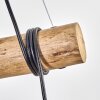 Koyoto Pendelleuchte Glas 15 cm Naturfarben, Schwarz, 3-flammig