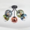 Koyoto Deckenleuchte Glas 15 cm Blau, Grün, Klar, Kupferfarben, 5-flammig