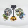 Koyoto Deckenleuchte Glas 15 cm Blau, Gold, Grün, Klar, 5-flammig