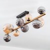 Chehalis Deckenleuchte Glas 10 cm, 12 cm, 15 cm Gold, Schwarz, 10-flammig