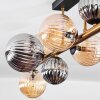 Chehalis Deckenleuchte Glas 10 cm, 12 cm, 15 cm Gold, Schwarz, 10-flammig