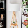 Flemming Stehleuchte 50 cm Naturfarben, Schwarz, 1-flammig