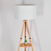 Flemming Stehleuchte 50 cm Naturfarben, Schwarz, 1-flammig