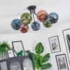 Koyoto Deckenleuchte Glas 15 cm Blau, Grün, Kupferfarben, 7-flammig