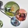 Koyoto Deckenleuchte Glas 15 cm Blau, Grün, Kupferfarben, 7-flammig