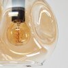 Ripoll Deckenleuchte Glas 15 cm Bernsteinfarben, Klar, Rauchfarben, 6-flammig