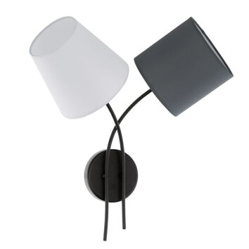 Eglo ALMEIDA Wandleuchte Schwarz, 2-flammig