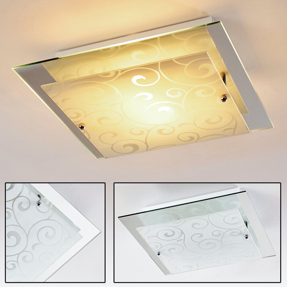Rusty Deckenleuchte Grau, Transparent, Klar, 2-flammig main product photo