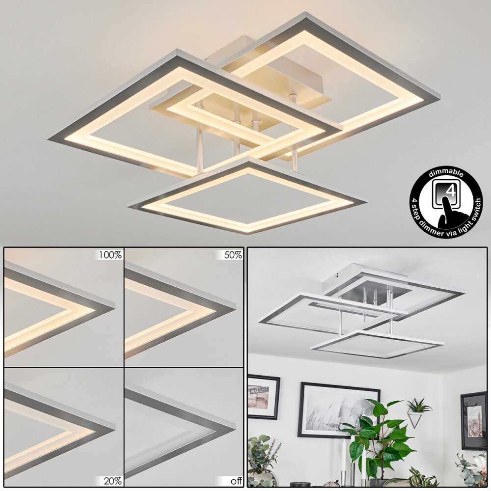 Marcus Deckenleuchte LED Silber, 1-flammig main product photo