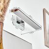 Morges Spiegelleuchte LED Chrom, Weiß, 1-flammig