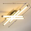 Deckenleuchte Iskut LED Chrom, 4-flammig