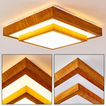 Sora Wood Deckenleuchte LED Weiß, 1-flammig Sora Wood Deckenleuchte LED Weiß, 1-flammig