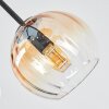 Koyoto Deckenleuchte Glas 15 cm Bernsteinfarben, Klar, Rauchfarben, 5-flammig